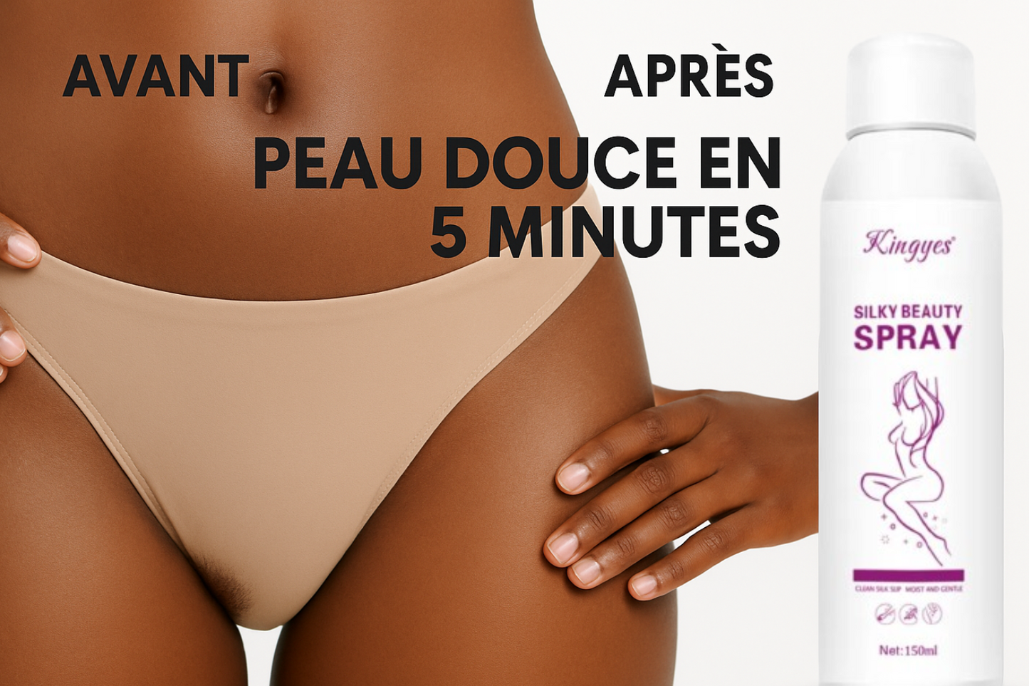 Spray épilatoires Anti-Poils – Efficace en 5 Minutes chrono